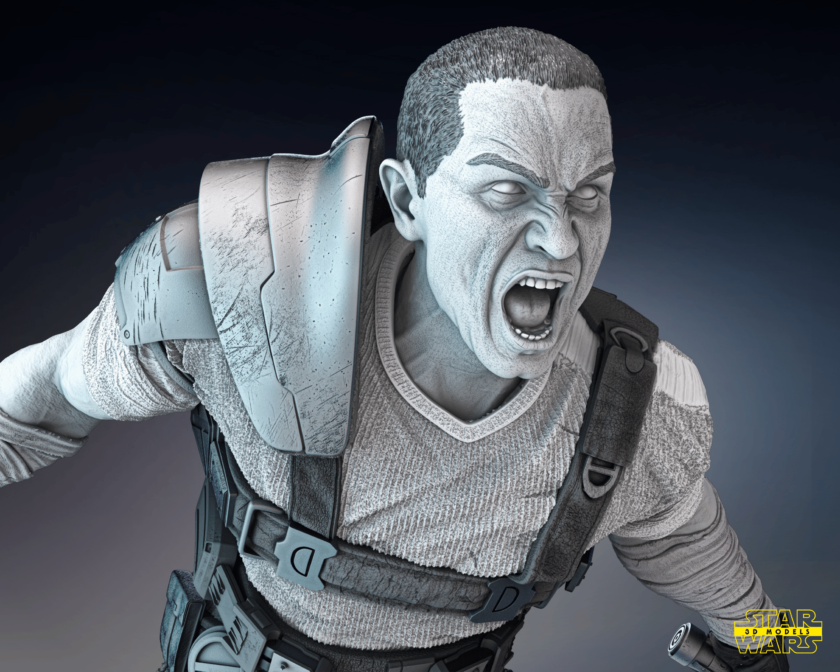 Star_Wars_Galen_Marek_Sculpture_and_Bust STL - CreaFig3D